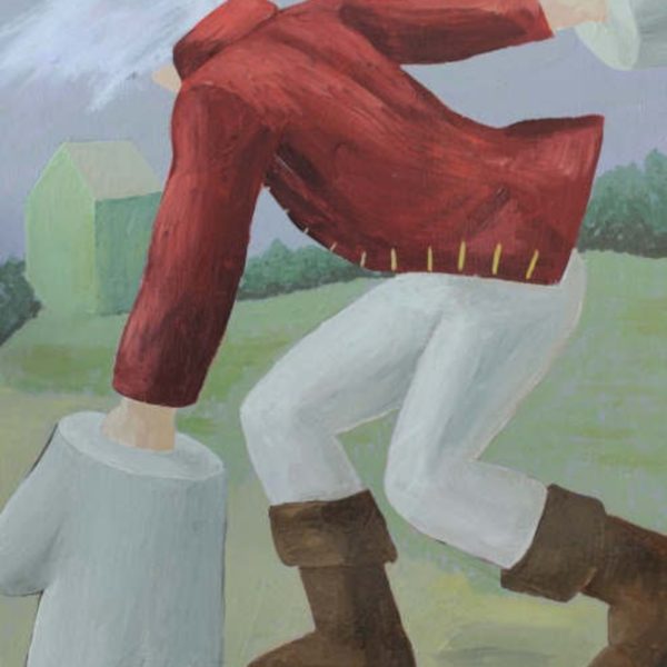 Santiago Lara. El europeo, 2009. Acrílico sobre lienzo, 40 x 30 cm
