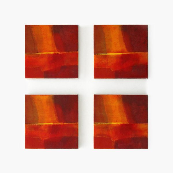 Plágaro. Pinturas Iguales, 2016. Ref. 1273. Técnica mixta en loneta montada MDF.  6 Ud. 18 X 18 X 3 cm