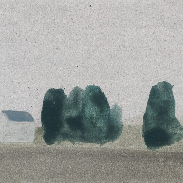Galano. Tarde en Loza, 2025. Óleo sobre papel pegado a tabla. 16,5 x 24 cm