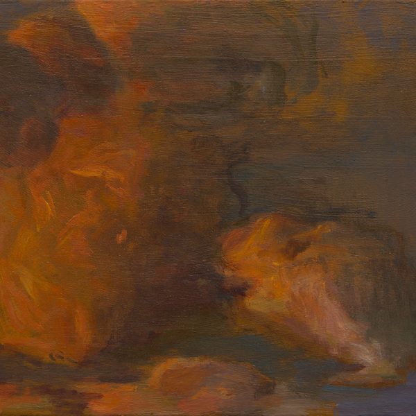Morgan Bancon. Anochecer, 2025.  Óleo:sobre lienzo. 30 x 40 cm