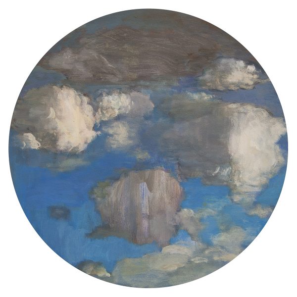 Morgan Bancon. Tondo barroco, 2025. Acrílico sobre lienzo. 40 x 40 cm