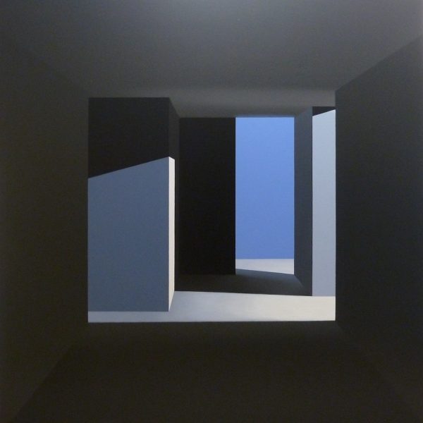 Mónica Dixon. A space without name, 2026. Acrílico sobre lienzo. 150 x 150 cm